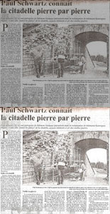 Article : Paul Schwartz connait la citadelle pierre par pierre